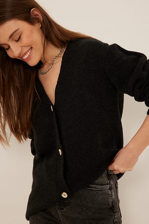 Black Strikket cardigan