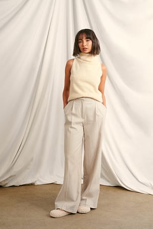 Winter White Vida flanellbyxor