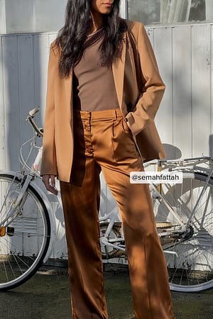 Brown Satinbyxor