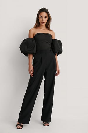 Black Weite Anzughose
