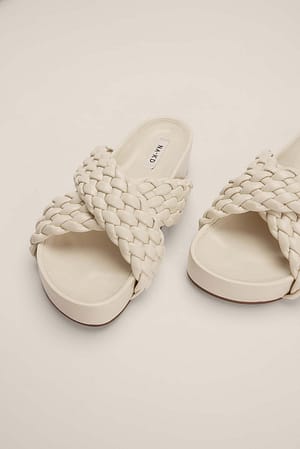 Offwhite Pantoffeln