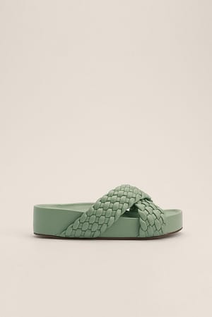 Dusty Mint Sandalen