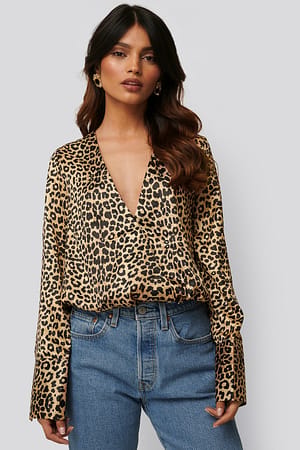 Wrap Satin Top