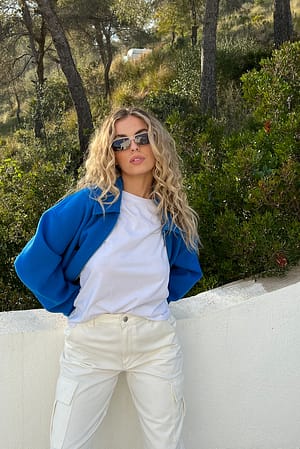 Blue Jacke mit Reißverschlussdetail