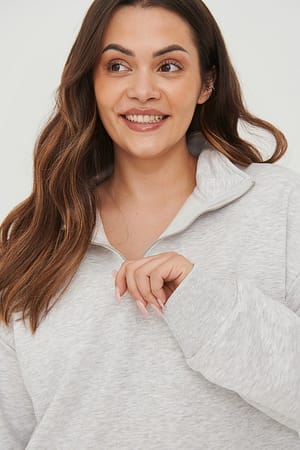 Light Grey Melange Sweatshirt