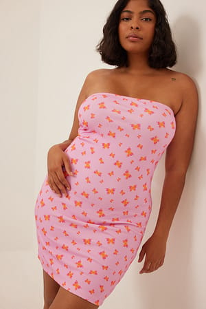 Butterfly Bandeau-Minikleid