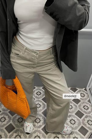 Orange Geflochtene gewebte Tasche