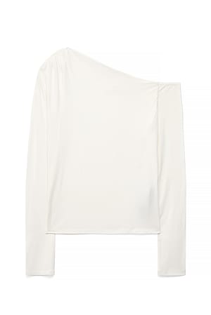 Offwhite Top de punto palabra de honor