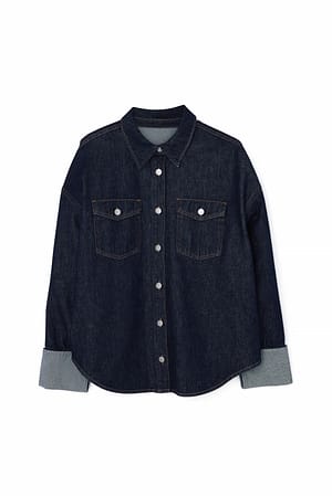 Rinse Wash Oversize-Jeanshemd