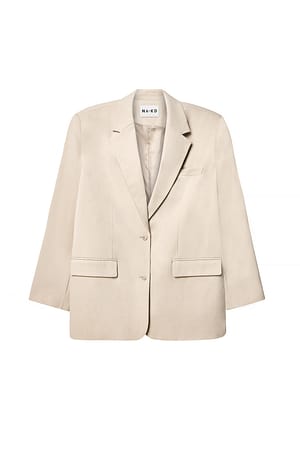 Sand Meleret blazer i overstørrelse
