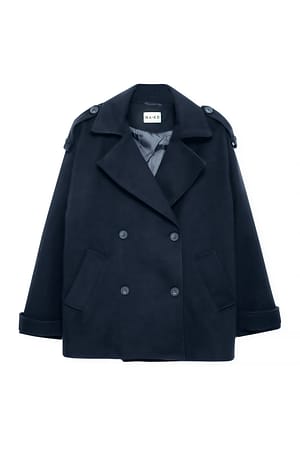 Navy Kort frakk