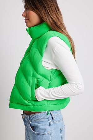 Green Gepolsterte Weste