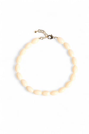 Cream Pärlhalsband