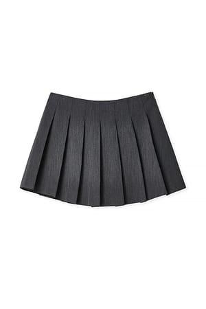 Grey Plissierter Minirock