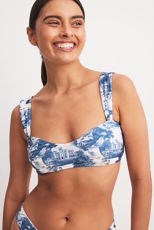 Print Bikini-Oberteil mit Print