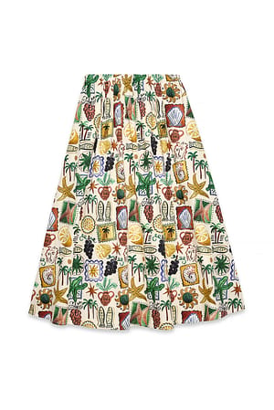 Print Printed Skirt