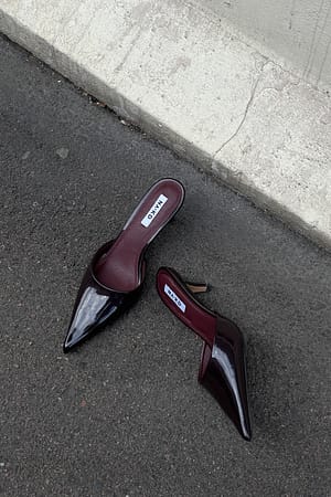 Sharp Open Back Pumps