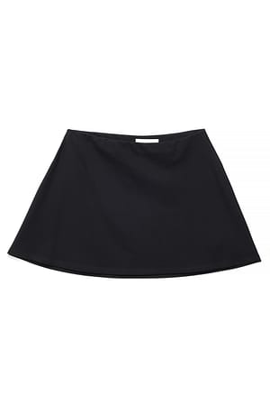 Black Punto Skater Skirt