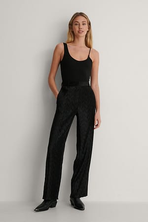 Black Detailed Pants
