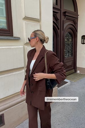 Oversized figursydd blazer