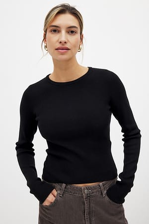 Black Ribbestrikket topp