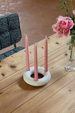 Offwhite Ring ljusstake