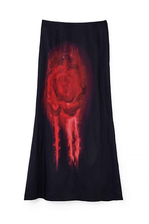 Print Rock mit Rosen-Print