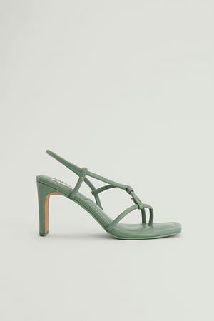 Mint Absatzschuhe mit Riemchen