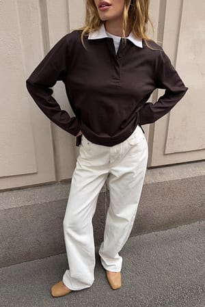 Brown Rugby-Shirt
