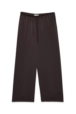 Brown Pyjamabukser i satin