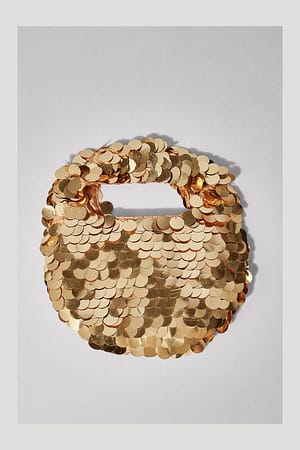 Gold Mini bolso de lentejuelas