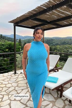 Blue Robe maxi structurée