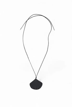 Black Muschel-Anhänger-Halskette
