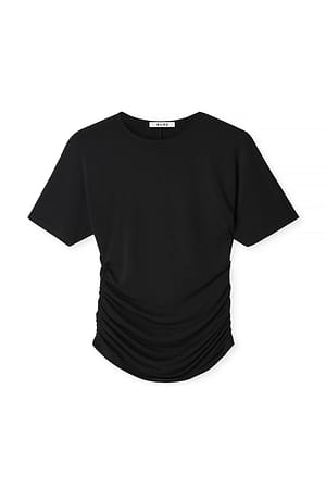 Black Top de jersey de manga corta