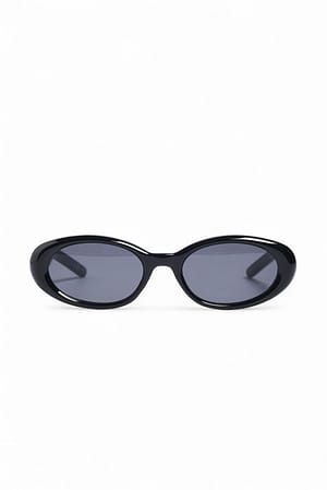 Black Slim Frame Sunglasses