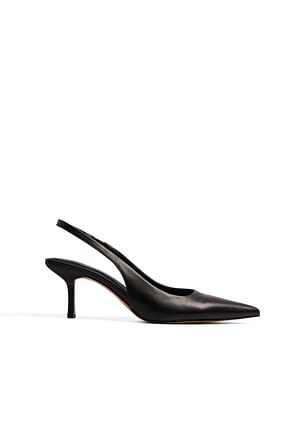 Black Slingback Pumps