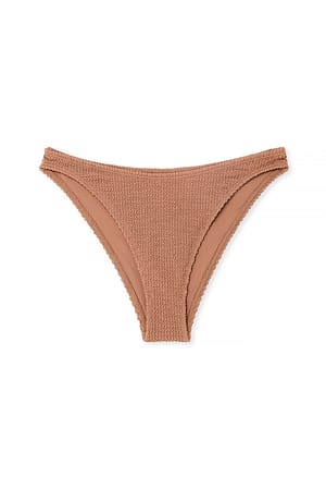 Brown Gesmoktes Bikinihöschen mit hohem Bein