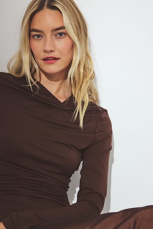 Brown Top Soft Line trenzado