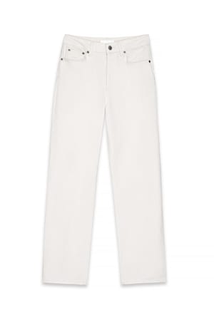 White Raka jeans med hög midja