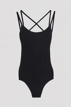 Black Bodystocking med detalje