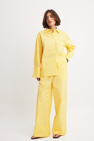 Yellow Stripe Randiga byxor