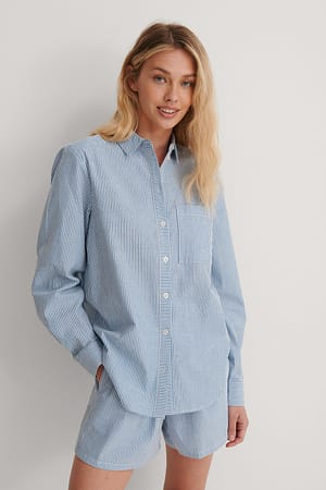 Blue/White Stripe Gestreiftes Hemd