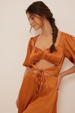 Cut-out mini-jurk