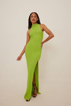 Lime Robe maxi structurée
