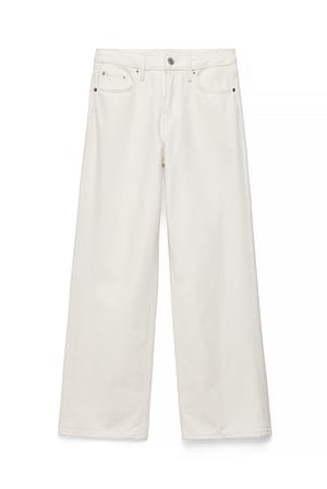 White Studio Low Waist Baggy Jeans