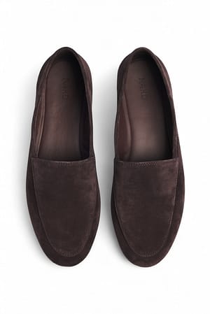 Brown Mocasines de ante