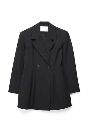 Black Tailored Hourglass Blazer Dress