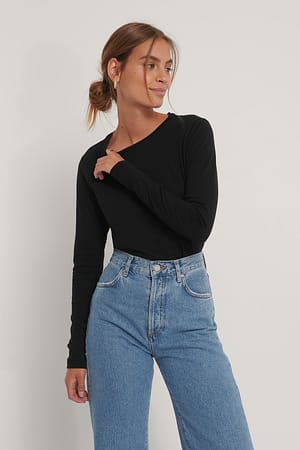 Multicolor Top Met Lange Mouwen