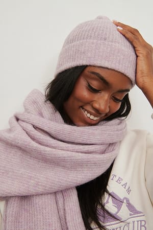 Bubblegum Dünne Beanie-Mütze aus Alpaca