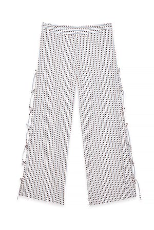 Gingham Tie Detail Trousers